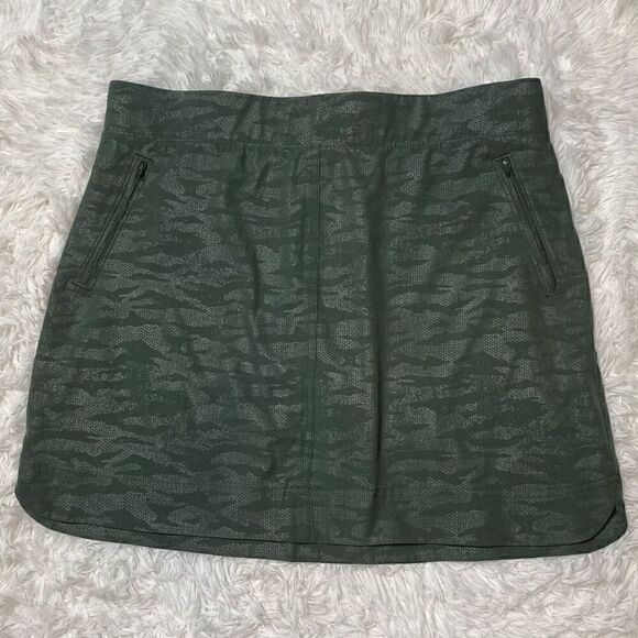 Orvis Skirt Skort Size XL Golf Tennis Pockets Built in Shorts Green Camo - Picture 1 of 9